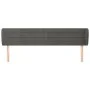Dark gray velvet headboard 163x23x78/88 cm by , Headboards and footboards - Ref: Foro24-3117339, Price: 70,01 €, Discount: %