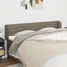 Taupe gray fabric headboard 163x23x78/88 cm by , Headboards and footboards - Ref: Foro24-3117294, Price: 75,09 €, Discount: %