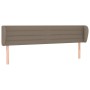 Cabecero de tela gris taupe 163x23x78/88 cm de , Cabeceros y pies de cama - Ref: Foro24-3117294, Precio: 77,34 €, Descuento: %