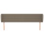 Cabecero de tela gris taupe 163x23x78/88 cm de , Cabeceros y pies de cama - Ref: Foro24-3117294, Precio: 77,34 €, Descuento: %