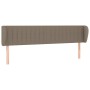 Cabecero de tela gris taupe 203x23x78/88 cm de , Cabeceros y pies de cama - Ref: Foro24-3117408, Precio: 64,40 €, Descuento: %