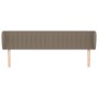 Cabecero de tela gris taupe 203x23x78/88 cm de , Cabeceros y pies de cama - Ref: Foro24-3117408, Precio: 64,40 €, Descuento: %
