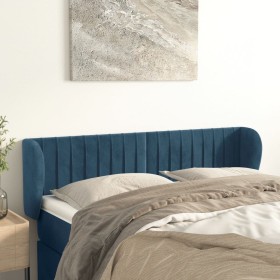 Cabecero de terciopelo azul oscuro 147x23x78/88 cm de , Cabeceros y pies de cama - Ref: Foro24-3117434, Precio: 80,39 €, Desc...