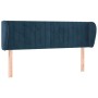 Cabecero de terciopelo azul oscuro 147x23x78/88 cm de , Cabeceros y pies de cama - Ref: Foro24-3117434, Precio: 80,39 €, Desc...