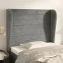 Headboard with light gray velvet ears 83x23x118/128 cm by , Headboards and footboards - Ref: Foro24-3118126, Price: 71,67 €, ...