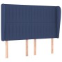 Cabecero con orejas de tela azul 147x23x118/128 cm de , Cabeceros y pies de cama - Ref: Foro24-3118198, Precio: 113,40 €, Des...