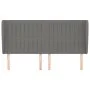 Headboard with dark gray fabric ears 163x23x118/128 cm by , Headboards and footboards - Ref: Foro24-3118201, Price: 130,35 €,...