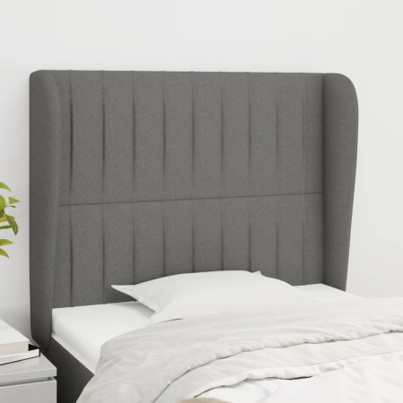 Cabecero con orejas de tela gris oscuro 103x23x118/128 cm de , Cabeceros y pies de cama - Ref: Foro24-3118185, Precio: 69,61 ...