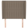 Cabecero con orejas de tela gris taupe 83x23x118/128 cm de , Cabeceros y pies de cama - Ref: Foro24-3118172, Precio: 75,38 €,...