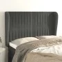Kopfteil mit dunkelgrauen Samtohren 147x23x118/128 cm von , Kopf- und Fußteile - Ref: Foro24-3118243, Preis: 128,94 €, Rabatt: %