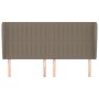 Cabecero con orejas de tela gris taupe 203x23x118/128 cm de , Cabeceros y pies de cama - Ref: Foro24-3118220, Precio: 119,48 ...