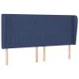 Headboard with blue fabric ears 203x23x118/128 cm by , Headboards and footboards - Ref: Foro24-3118222, Price: 128,93 €, Disc...