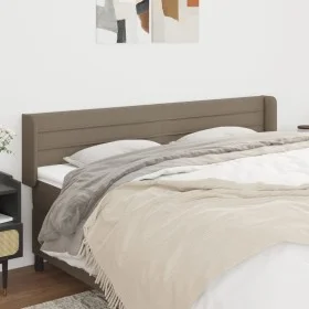 Cabecero de tela gris taupe 163x16x78/88 cm de , Cabeceros y pies de cama - Ref: Foro24-3118918, Precio: 76,46 €, Descuento: %