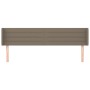 Cabecero de tela gris taupe 163x16x78/88 cm de , Cabeceros y pies de cama - Ref: Foro24-3118918, Precio: 80,01 €, Descuento: %