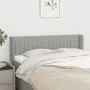 Kopfteil aus hellgrauem Stoff, 147 x 16 x 78/88 cm von , Kopf- und Fußteile - Ref: Foro24-3119004, Preis: 71,80 €, Rabatt: %