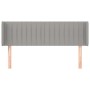 Cabecero de tela gris claro 147x16x78/88 cm de , Cabeceros y pies de cama - Ref: Foro24-3119004, Precio: 73,58 €, Descuento: %