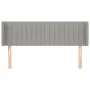 Kopfteil aus hellgrauem Stoff, 147 x 16 x 78/88 cm von , Kopf- und Fußteile - Ref: Foro24-3119004, Preis: 71,80 €, Rabatt: %