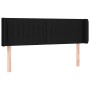 Cabecero de tela negro 147x16x78/88 cm de , Cabeceros y pies de cama - Ref: Foro24-3119006, Precio: 59,71 €, Descuento: %