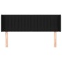 Cabecero de tela negro 147x16x78/88 cm de , Cabeceros y pies de cama - Ref: Foro24-3119006, Precio: 59,71 €, Descuento: %