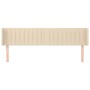 Cabecero de tela color crema 203x16x78/88 cm de , Cabeceros y pies de cama - Ref: Foro24-3119033, Precio: 81,09 €, Descuento: %