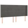 Kopfteil mit dunkelgrauen Samtohren 163x16x118/128 cm von , Kopf- und Fußteile - Ref: Foro24-3119775, Preis: 116,21 €, Rabatt: %