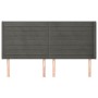 Cabecero con orejas de terciopelo gris oscuro 163x16x118/128 cm de , Cabeceros y pies de cama - Ref: Foro24-3119775, Precio: ...