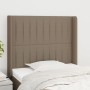 Cabecero con orejas de tela gris taupe 83x16x118/128 cm de , Cabeceros y pies de cama - Ref: Foro24-3119796, Precio: 73,10 €,...
