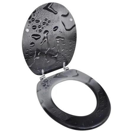 MDF wood toilet seat cover with water drops design by vidaXL, Toilet and bidet seats - Ref: Foro24-141482, Price: 43,72 €, Di...