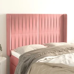 Headboard with pink velvet ears 147x16x118/128 cm by , Headboards and footboards - Ref: Foro24-3119871, Price: 130,49 €, Disc...
