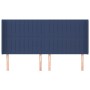 Cabecero con orejas de tela azul 203x16x118/128 cm de , Cabeceros y pies de cama - Ref: Foro24-3119846, Precio: 123,93 €, Des...