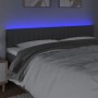 Cabecero con LED de tela gris oscuro 160x5x78/88 cm de , Cabeceros y pies de cama - Ref: Foro24-3121857, Precio: 68,86 €, Des...