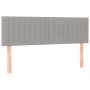 Cabecero con LED de tela gris claro 144x5x78/88 cm de , Cabeceros y pies de cama - Ref: Foro24-3121848, Precio: 66,51 €, Desc...