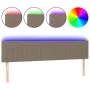 Headboard with LED in taupe gray fabric 200x5x78/88 cm by , Headboards and footboards - Ref: Foro24-3121876, Price: 63,15 €, ...