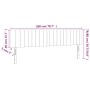 Cabecero con LED de tela gris taupe 200x5x78/88 cm de , Cabeceros y pies de cama - Ref: Foro24-3121876, Precio: 63,27 €, Desc...