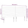 Cabecero con luces LED tela gris claro 160x5x118/128 cm de , Cabeceros y pies de cama - Ref: Foro24-3122570, Precio: 121,34 €...