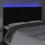 Black velvet headboard with LED lights 160x5x118/128 cm by , Headboards and footboards - Ref: Foro24-3122620, Price: 124,45 €...