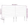 Kopfteil aus schwarzem Samt mit LED-Leuchten, 160 x 5 x 118/128 cm von , Kopf- und Fußteile - Ref: Foro24-3122620, Preis: 124...