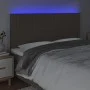 Headboard with LED lights taupe gray fabric 200x5x118/128 cm by , Headboards and footboards - Ref: Foro24-3122688, Price: 111...