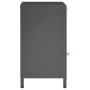 Mesita de noche gris antracita acero y vidrio 40x30x54,5 cm de vidaXL, Mesitas de noche - Ref: Foro24-336054, Precio: 97,53 €...
