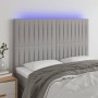 Cabecero con luces LED tela gris claro 144x5x118/128 cm de , Cabeceros y pies de cama - Ref: Foro24-3122660, Precio: 122,28 €...