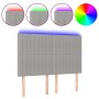 Cabecero con luces LED tela gris claro 144x5x118/128 cm de , Cabeceros y pies de cama - Ref: Foro24-3122660, Precio: 122,28 €...