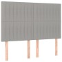 Cabecero con luces LED tela gris claro 144x5x118/128 cm de , Cabeceros y pies de cama - Ref: Foro24-3122660, Precio: 122,28 €...