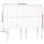 Cabecero con luces LED tela gris claro 144x5x118/128 cm de , Cabeceros y pies de cama - Ref: Foro24-3122660, Precio: 122,28 €...