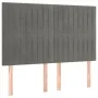 Headboard with LED lights light gray velvet 144x5x118/128 cm by , Headboards and footboards - Ref: Foro24-3122710, Price: 126...