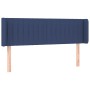 Cabecero con LED de tela azul 147x16x78/88 cm de , Cabeceros y pies de cama - Ref: Foro24-3123478, Precio: 67,99 €, Descuento: %