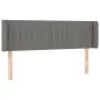Dark gray fabric headboard with LED 147x16x78/88 cm by , Headboards and footboards - Ref: Foro24-3123473, Price: 79,81 €, Dis...
