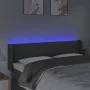 Dunkelgraues Stoffkopfteil mit LED 147x16x78/88 cm von , Kopf- und Fußteile - Ref: Foro24-3123473, Preis: 79,81 €, Rabatt: %
