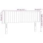 Dunkelgraues Stoffkopfteil mit LED 147x16x78/88 cm von , Kopf- und Fußteile - Ref: Foro24-3123473, Preis: 79,81 €, Rabatt: %