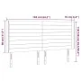 Kopfteil mit LED aus taupegrauem Stoff 163x16x118/128 cm von , Kopf- und Fußteile - Ref: Foro24-3124198, Preis: 136,60 €, Rab...