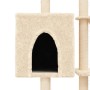Rascador para gatos con postes de sisal color crema 145 cm en Mobiliario para gatos | Comprar online en Foru.es